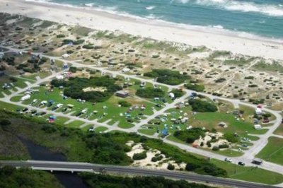 Aerial view of Ocracoke Campground